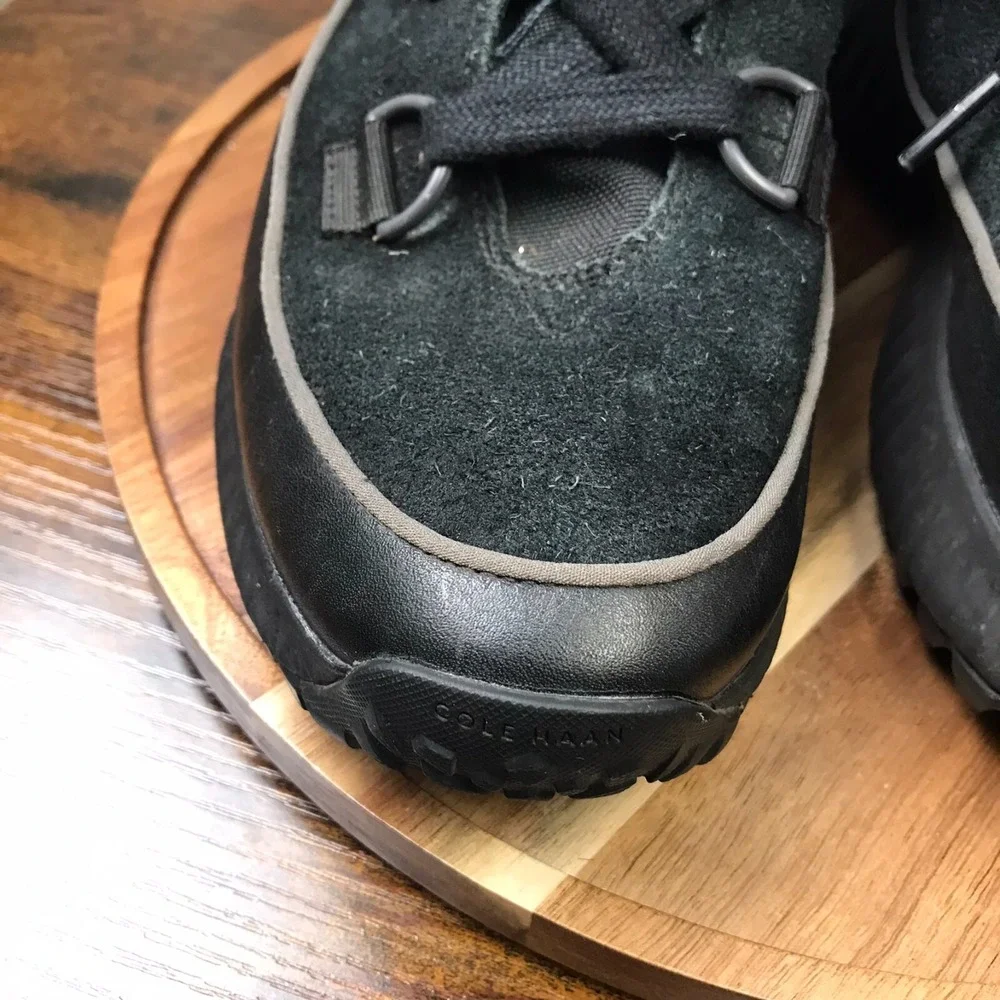 Cole Haan ZeroGrand Flurry Hiker Boots Womens 10.5B Black‎ Water Resistant Shoes